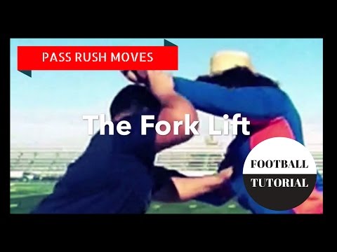 Pass Rush Moves  - THE FORK LIFT - Defensive Line Drills - American Football Tutorial