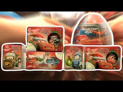 Cars 10 PIXAR Disney Kinder Surprise Eggs Lightning McQueen