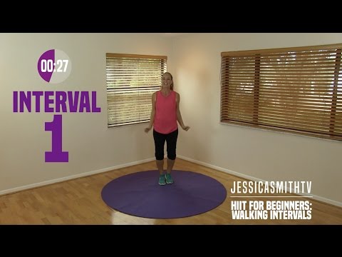 HIIT for Beginners: Walking Interval Cardio Workout, Low Impact, Fat Burning