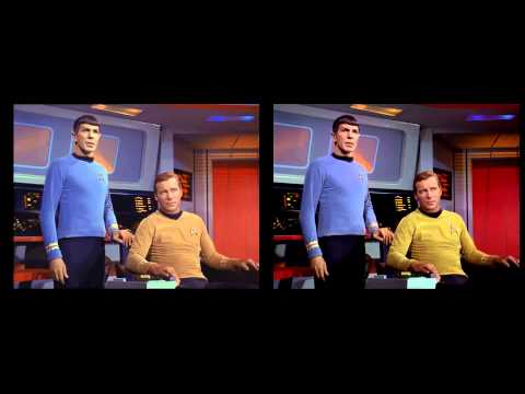 Star Trek - The Naked Time - comparison of DVD and Bluray