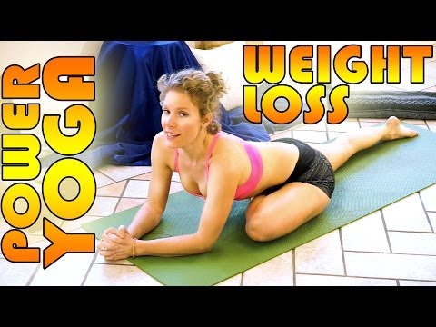Beginners Power Yoga For Weight Loss - Total Body Workout - 45 Minute Yoga Class