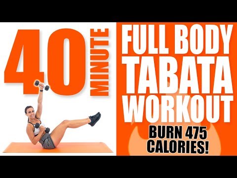 40 Minute Full Body Tabata Workout 🔥Burn 475 Calories! 🔥