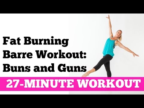 Full Length Fat Burning Barre Workout for Total Body Sculpting: 27-Minute Buns and Guns Workout
