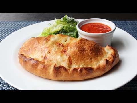 Calzone Recipe - How to Make a Calzone - Ham and Cheese Stuffed Pizza Bread
