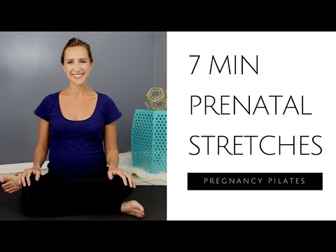 Pregnancy Stretches | 7 Min Prenatal Pilates Stretches with Tamara Newell