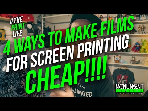 How to Silk Screen Print a t-shirt with a Paper Stencil, Rubilith film, or hand painted films.