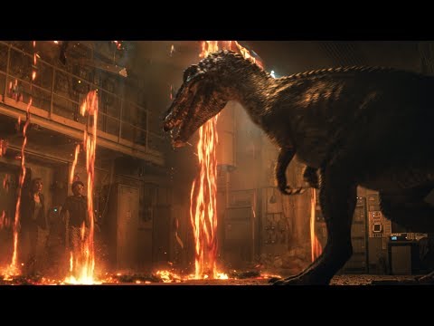 4 NEW Jurassic World Fallen Kingdom CLIPS + Trailers - Jurassic World 2