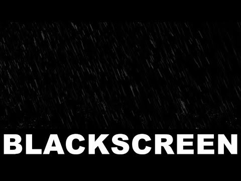Relaxing Rain Sounds and River Black Screen Thunderstorm in The Forest Sleep Meditation