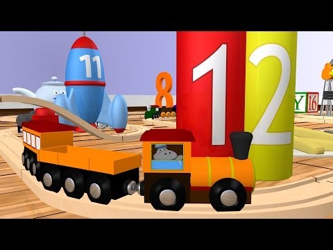 Wooden Number Train: Learn Numbers 11-20 for Chlidren