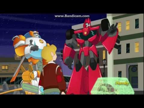 Sideswipe in Transformers Rescue Bots