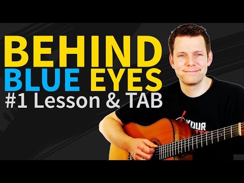 How to play Behind Blue Eyes Guitar Lesson & TAB - Limp Bizkit