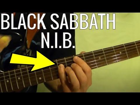 N.I.B.- BLACK SABBATH - Guitar Lesson