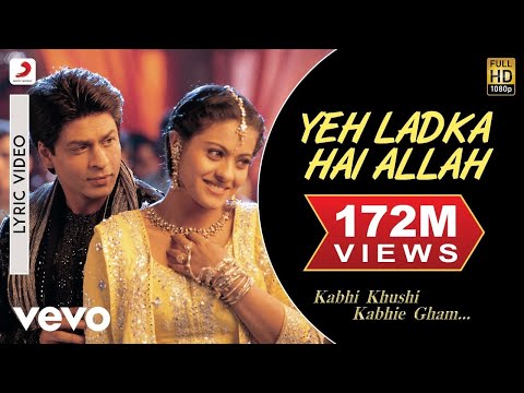 Yeh Ladka Hai Allah Lyric - Kabhi Khushi Kabhie Gham | Shah Rukh | Kajol