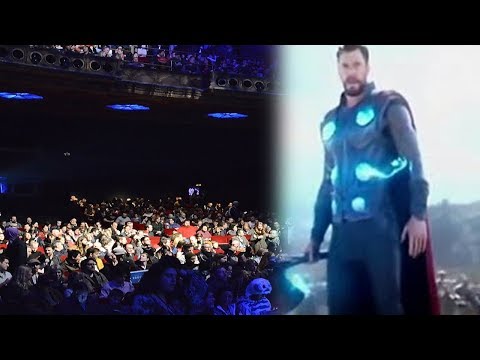 AUDIENCE FIRST REACTIONS TO THOR ARRIVAL IN WAKANDA - INFINITY WAR AVENGERS