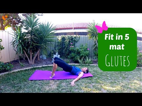 Barre workout Pilates Butt Workout - BARLATES BODY BLITZ Fit in 5 Mat Glutes