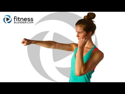Cardio Kickboxing and Bodyweight Cardio Workout - Fat Burning Intervals