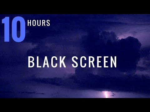 10 HOURS ROLLING THUNDER and RAIN - BLACK SCREEN - Rain and Thunder Sounds | Thunderstorm Sounds