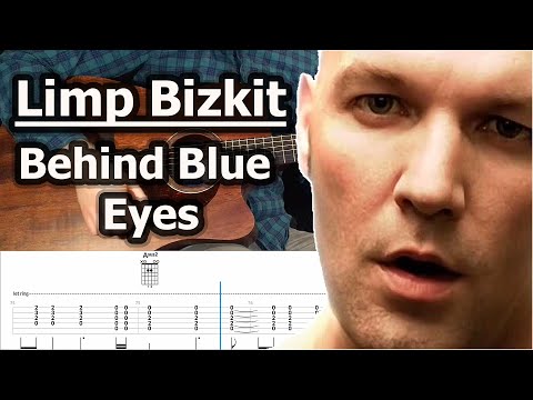 Limp Bizkit - Behind Blue Eyes (Acoustic Guitar Cover Tutorial with Tab)