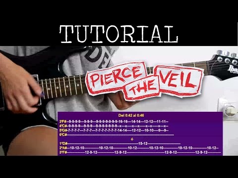 Cómo tocar Caraphernelia de Pierce the veil (Tutorial de Guitarra) / How to play