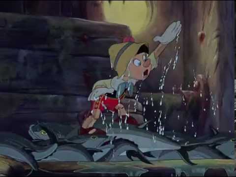 Pinocchio (1940) - Search & Escape from Monstro