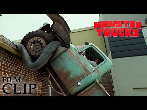 MONSTER TRUCKS | Driving on the Roof | Official Film Clip