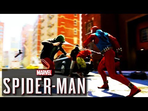 PS4 Spider-man Scarlet Spider & Spider Punk Suits - MORE Combat Gameplay