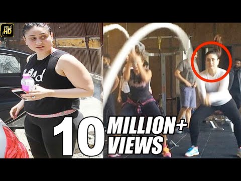 Kareena Kapoor Hard Workout In Gym For Weight Loss