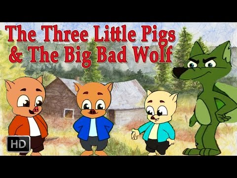 The Three Little Pigs and Big Bad Wolf | HD Animated Fairy Tales for Children | Full Story