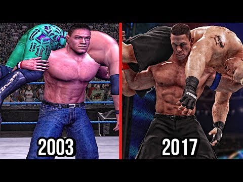 WWE 2K18 - The Evolution Of John Cena's Attitude Adjustment! ( Wrestlemania XIX To WWE 2K18 )
