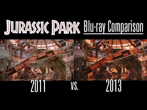 Jurassic Park Blu-ray Comparison [2011 vs 2013 Transfer]