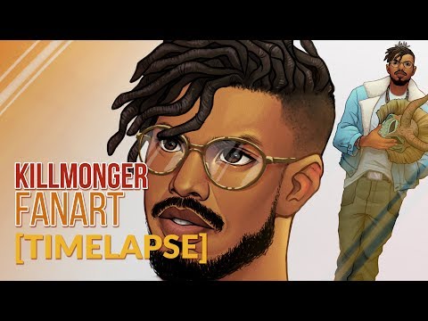 Killmonger / Black Panther Fanart - TIMELAPSE