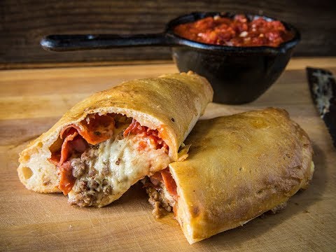 Baked Meat Lover’s Calzone with Smoked Marinara | Traeger Wood Pellet Grills