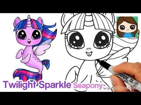 How to Draw Twilight Sparkle Seapony | My Little Pony