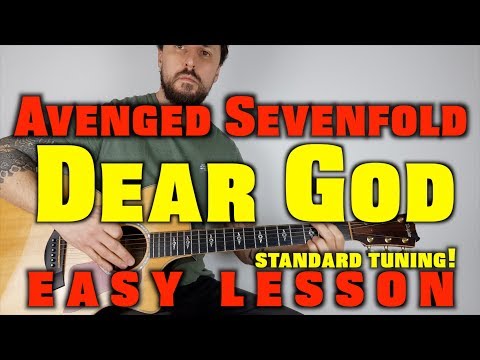 How to play Avenged Sevenfold Dear God (intro)