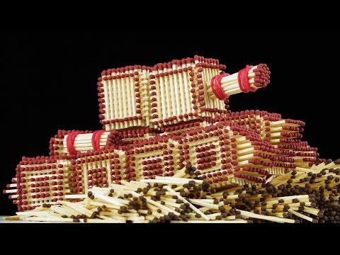 How to Make Tank from Matches Without Glue