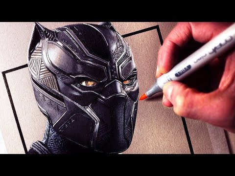 Let's Draw BLACK PANTHER - FAN ART FRIDAY