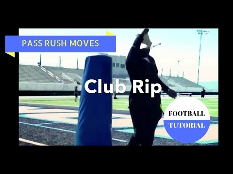 THE CLUB RIP - Pass Rush Moves - Defensive Line Drills - American Football Tutorial