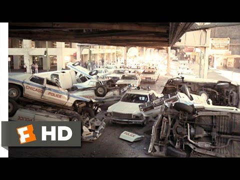 The Blues Brothers (1980) - Chased by the Cops Scene (7/9) | Movieclips
