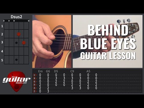 Behind Blue Eyes guitar lesson | Limp Bizkit | Tabs & Chords