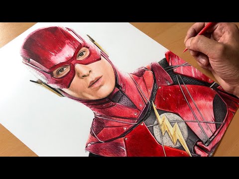 Drawing The Flash - Justice League- DC  - Timelapse | Artology