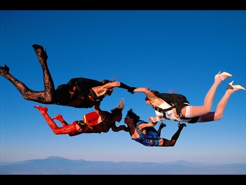 Lingerie Skydive from Over The Edge a film by Tom Sanders