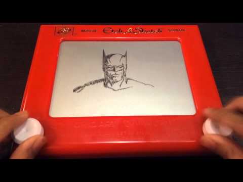 Batman Portrait | Etch-A-Sketch