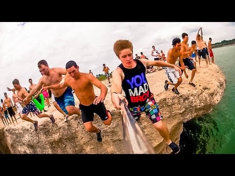 Cliff Jumps - Lake Whitney, TX - Memorial Day 2013