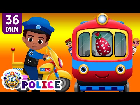 ChuChu TV Police Chase Thief in Police Car to Save Huge Surprise Egg Toys Gifts – The Train Escape