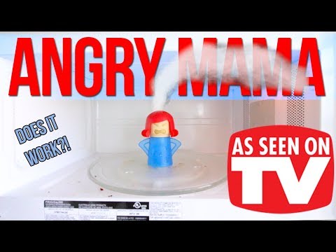 Testing out the ANGRY MAMA microwave toy! | As Seen On TV!