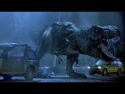 Escena del T-rex Parque Jurásico 1/2 Español Latino
