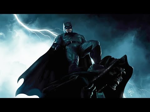Drawing BATMAN - JUSTICE LEAGUE 2017 Movie | DIGITAL PAINTING | Photoshop | Time Lapse Tutorial
