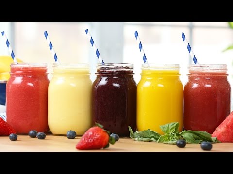 5 Healthy 2-Ingredient Fruit Slushies!