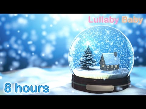 ☆ 8 HOURS ☆ CHRISTMAS MUSIC ♫ Christmas Music Instrumental ☆ HARP Carols ☆ Snow Falling / Snowflakes