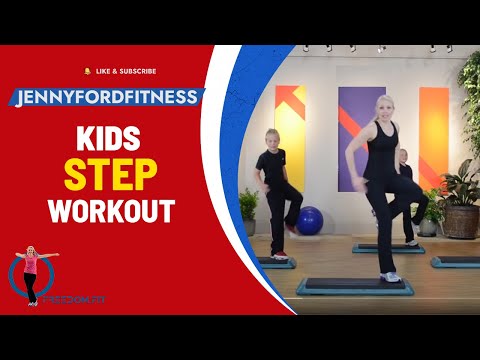 KIDS Step WORKOUT 1 of 2 FITNESS EXERCISE - JENNY FORD